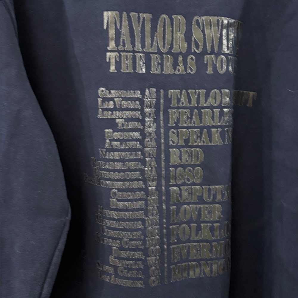 Taylor Swift Navy Crewneck Sweatshirt - Eras Tour - navy blue - XL - Picture 5 of 5